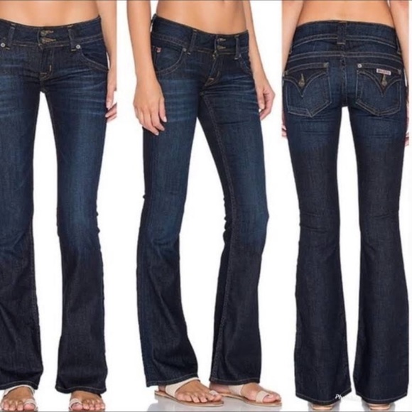 HUDSON Boot Cut Denim with Signature Flap Pocket Jeans Style NW170DHK Sz 28 - Picture 3 of 11